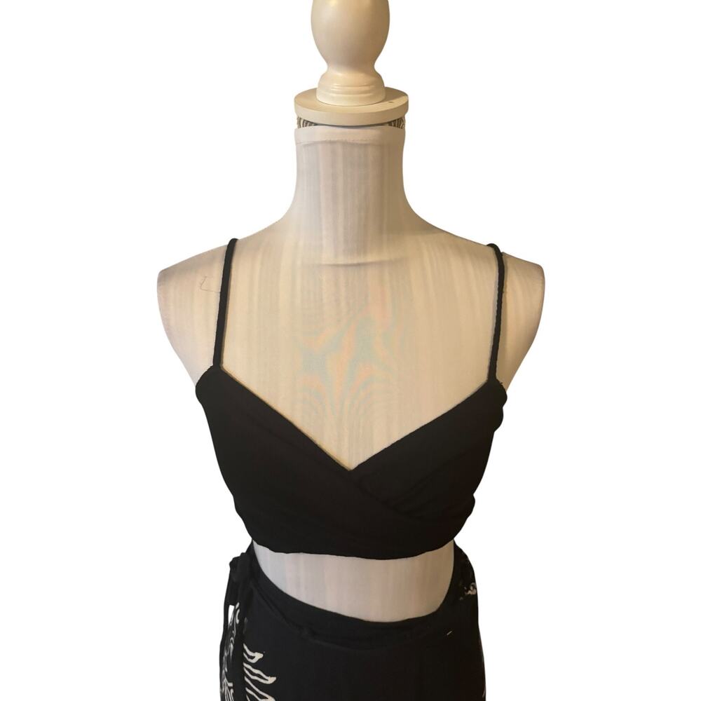 Free People Intimately Top Crop Black Lace Size S